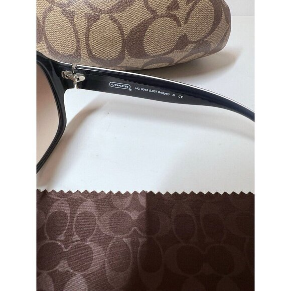Coach Dark Tortoise Sunglasses Oversized Women’s ‘Bridget ‘